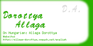 dorottya allaga business card
